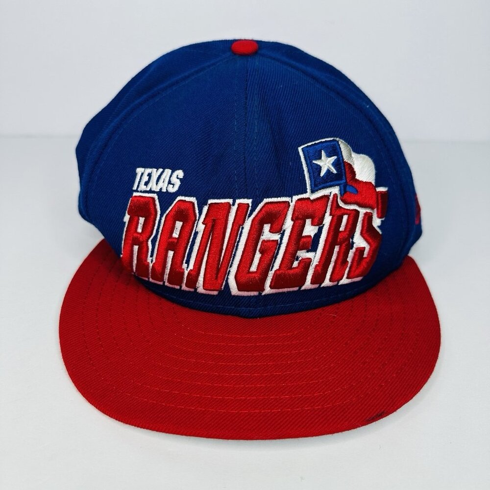 Texas Rangers New Era Baseball Cap Hat Fitted Size 7 1/8 Genuine 59Fifty